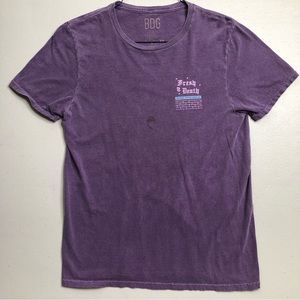 BDG Fresh 2 Death Urban Outfitters Purple Graphic Tee Womens M